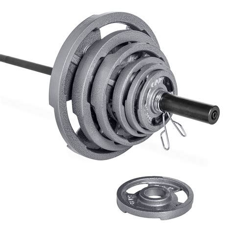(5) 52. . Cap barbell 300 lb olympic grip weight set